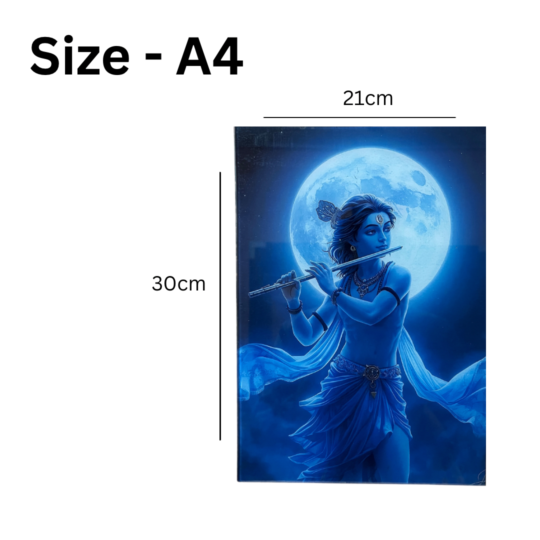 Lord Krishna Acrylic Wall Frame